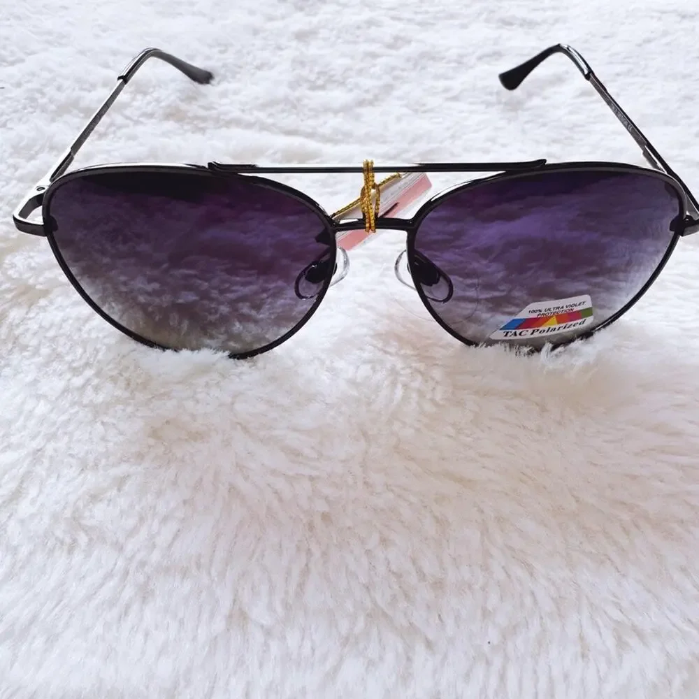 Felix Black W/Black Rim Polarized Aviator Sunglasses